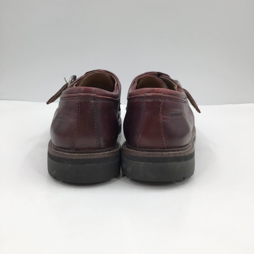 Vintage Men's 11 Toulon Amazonas Burgundy Shoes Monk Strap Leather Punk Gothic - Picture 7 of 13